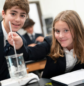 Middle Division students in Science Class