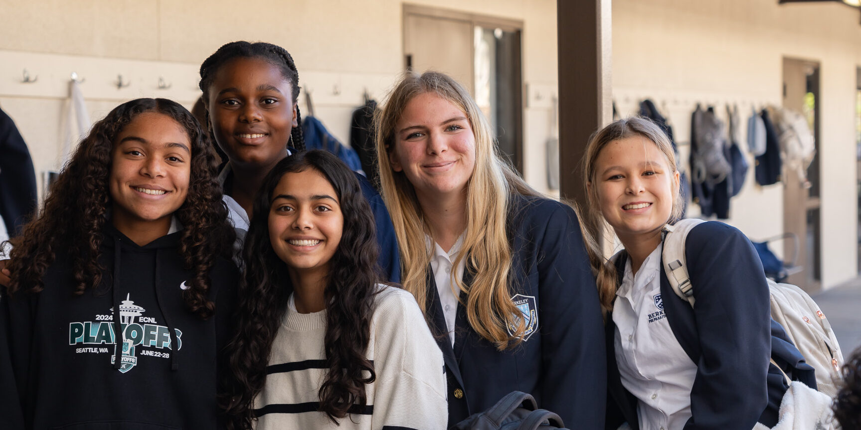 Photo of Middle Division girls smiling