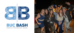 BUC BASH logo and party photo