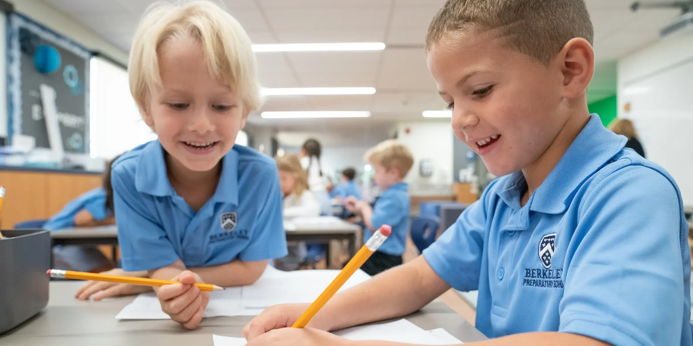 Lower Division Student practicing writing