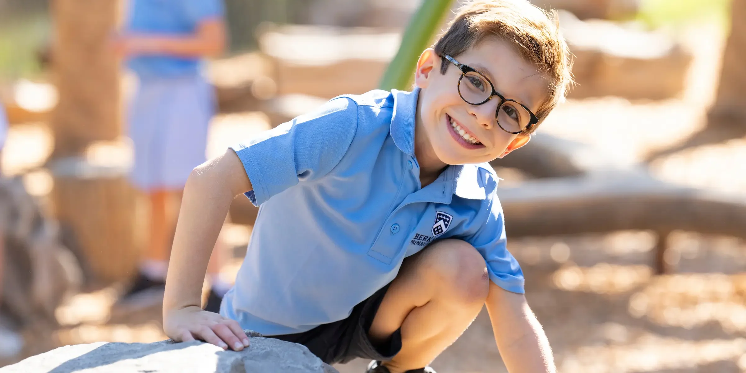 Lower Division boy on the playground
