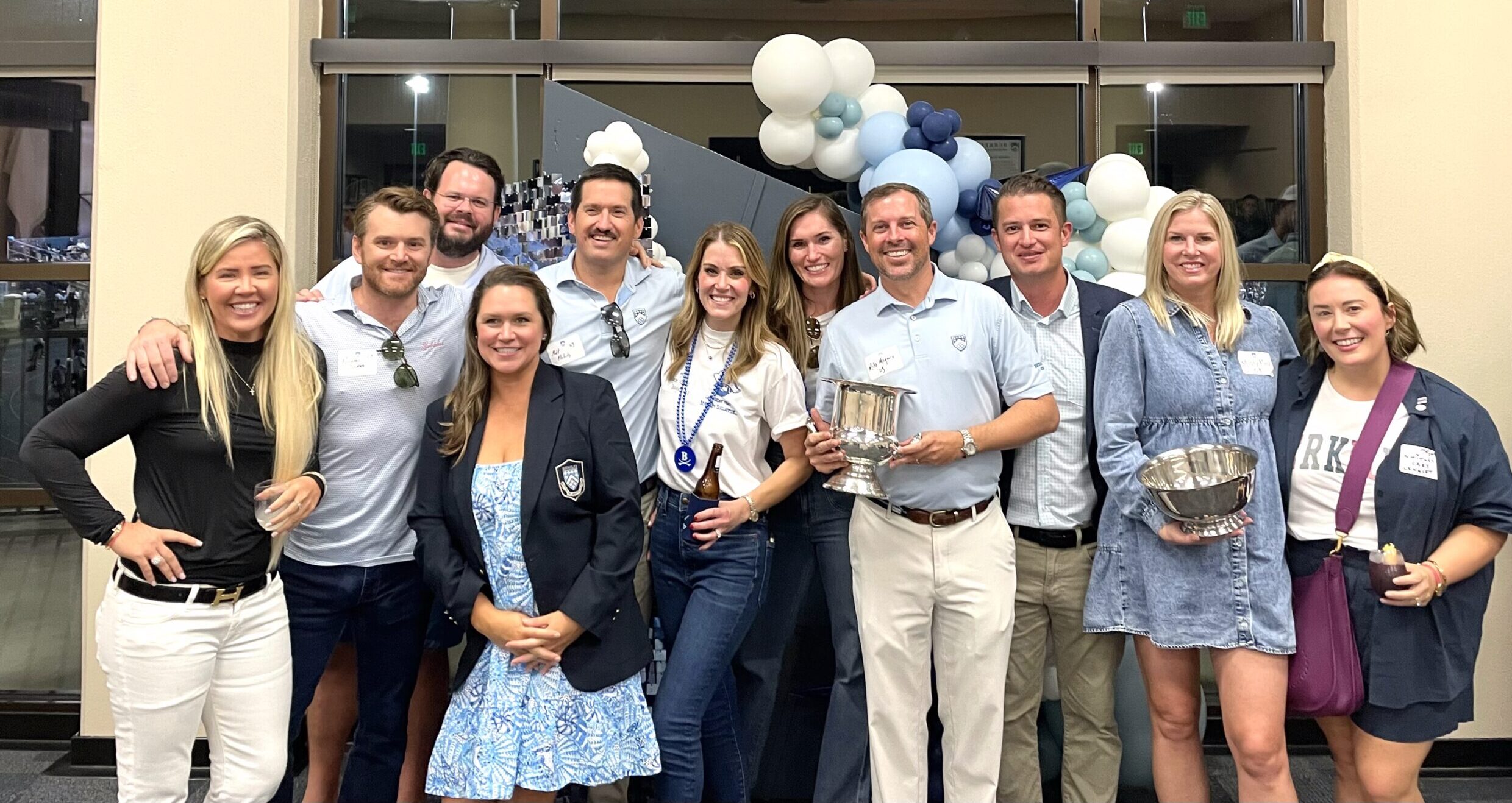 Photo of Class of 2003 winning reunion giving cup