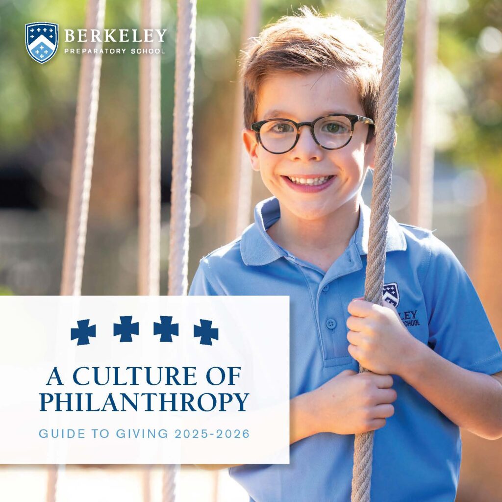 Front cover of Berkeley's 2025-2026 guide to giving