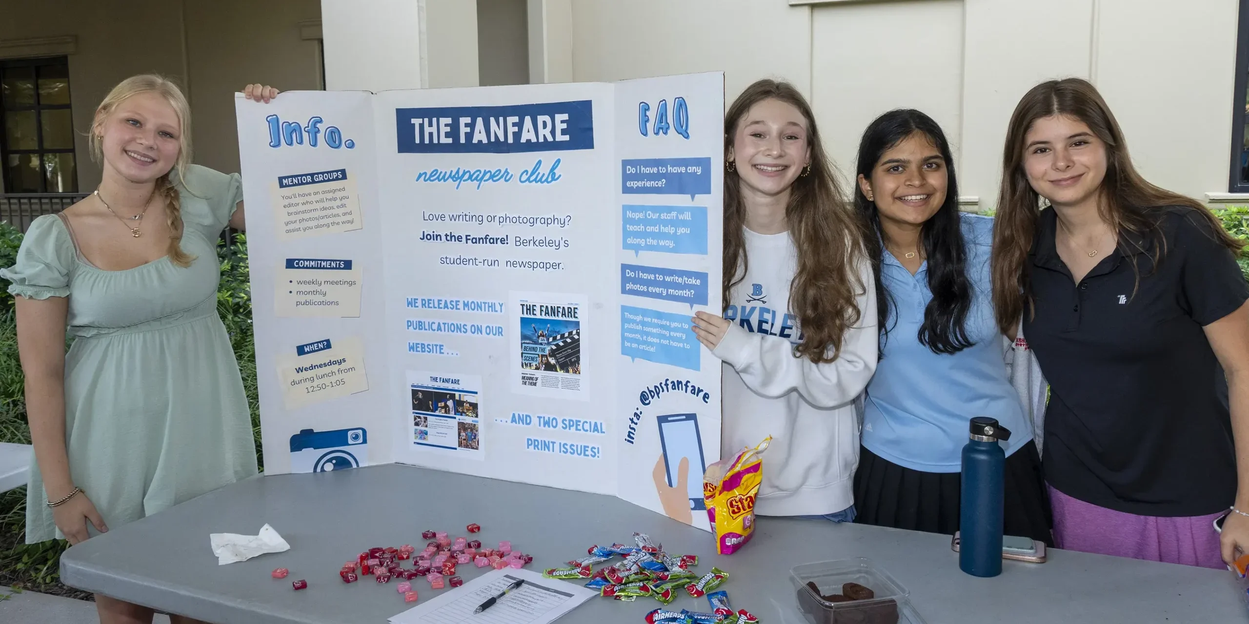 Upper Division Student at Club Fair