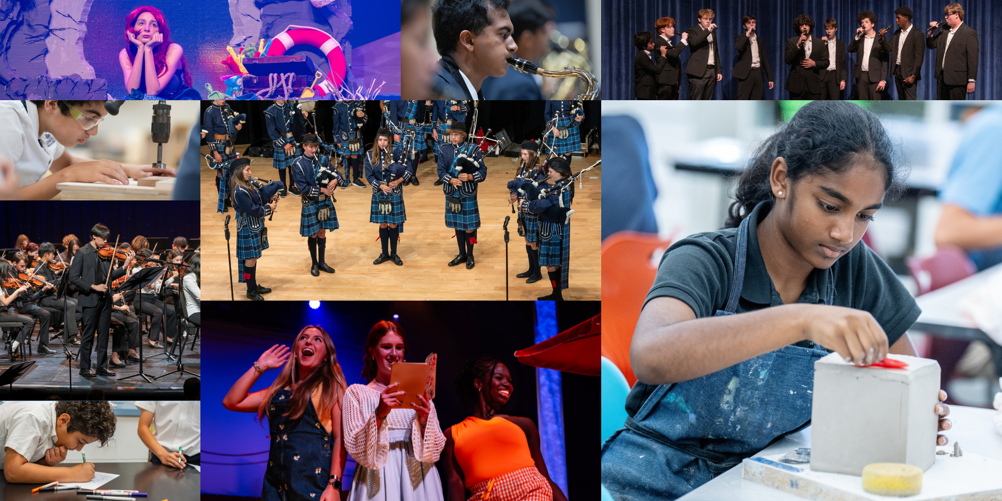 Arts web page banner image