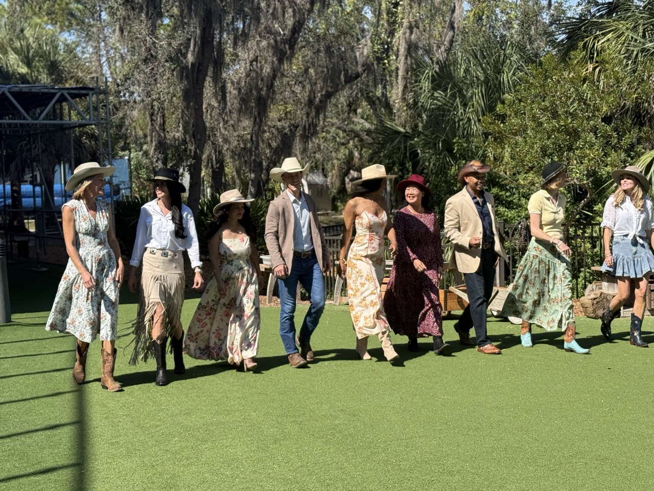 Photo of Berkeley parents showcasing BUC BASH mountain attire