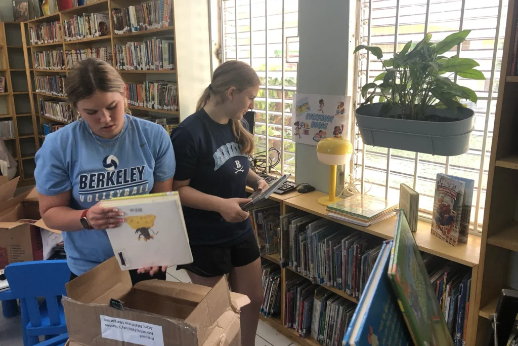 Middle Division Students on service trip in the Bahamas