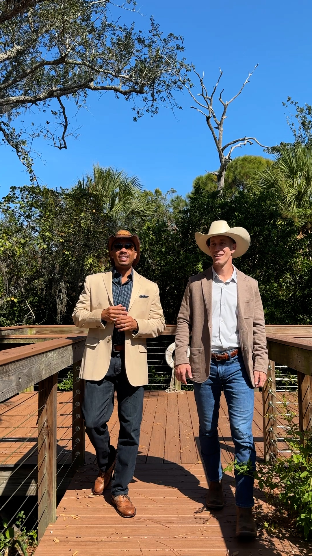 Photo of Berkeley parents showcasing BUC BASH mountain attire