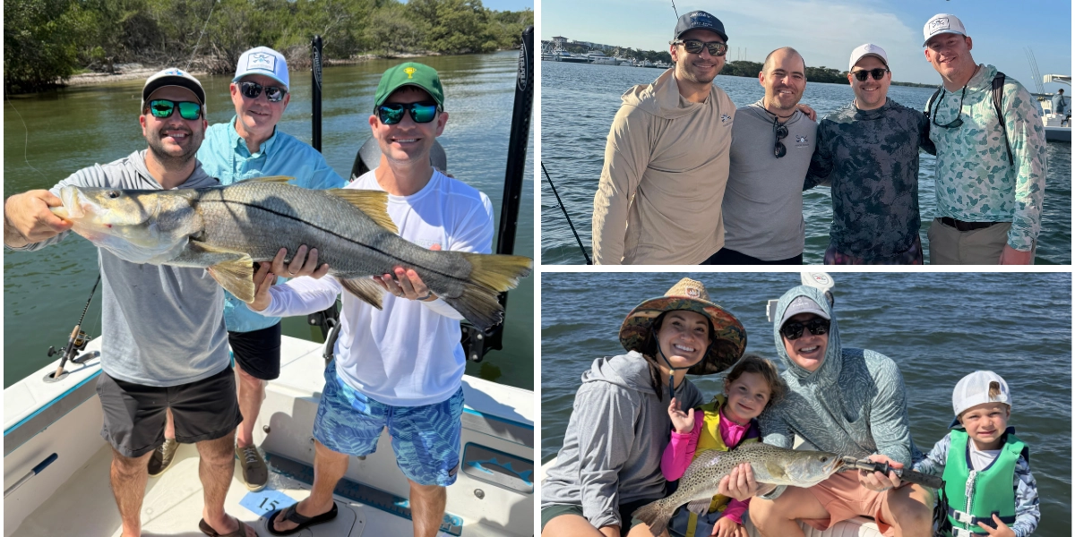 Photo of families and alumni enjoying the Inshore Invasion Fishing Tournament