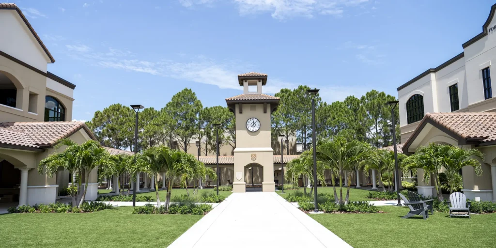 Touchton Clock Tower and Hellenic Quad