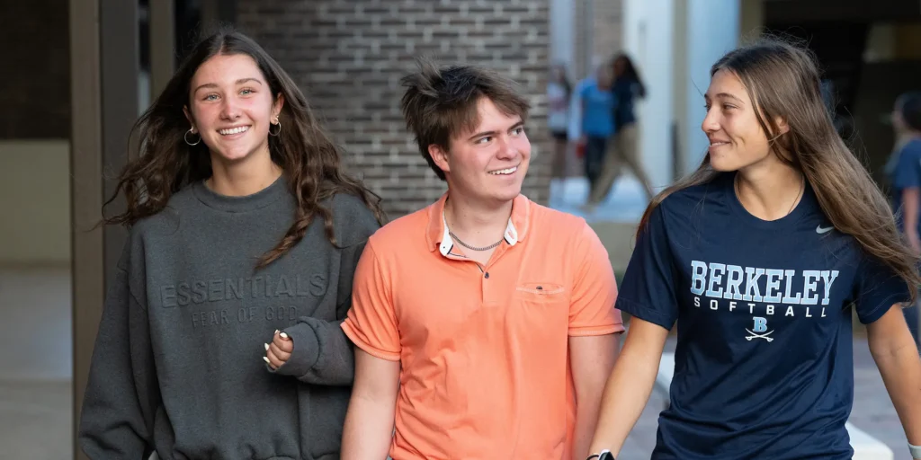 Upper Division Students Walking