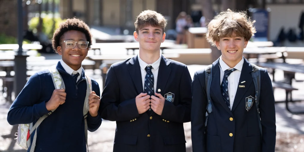 Middle Division Students in Friday Uniform Banner Image
